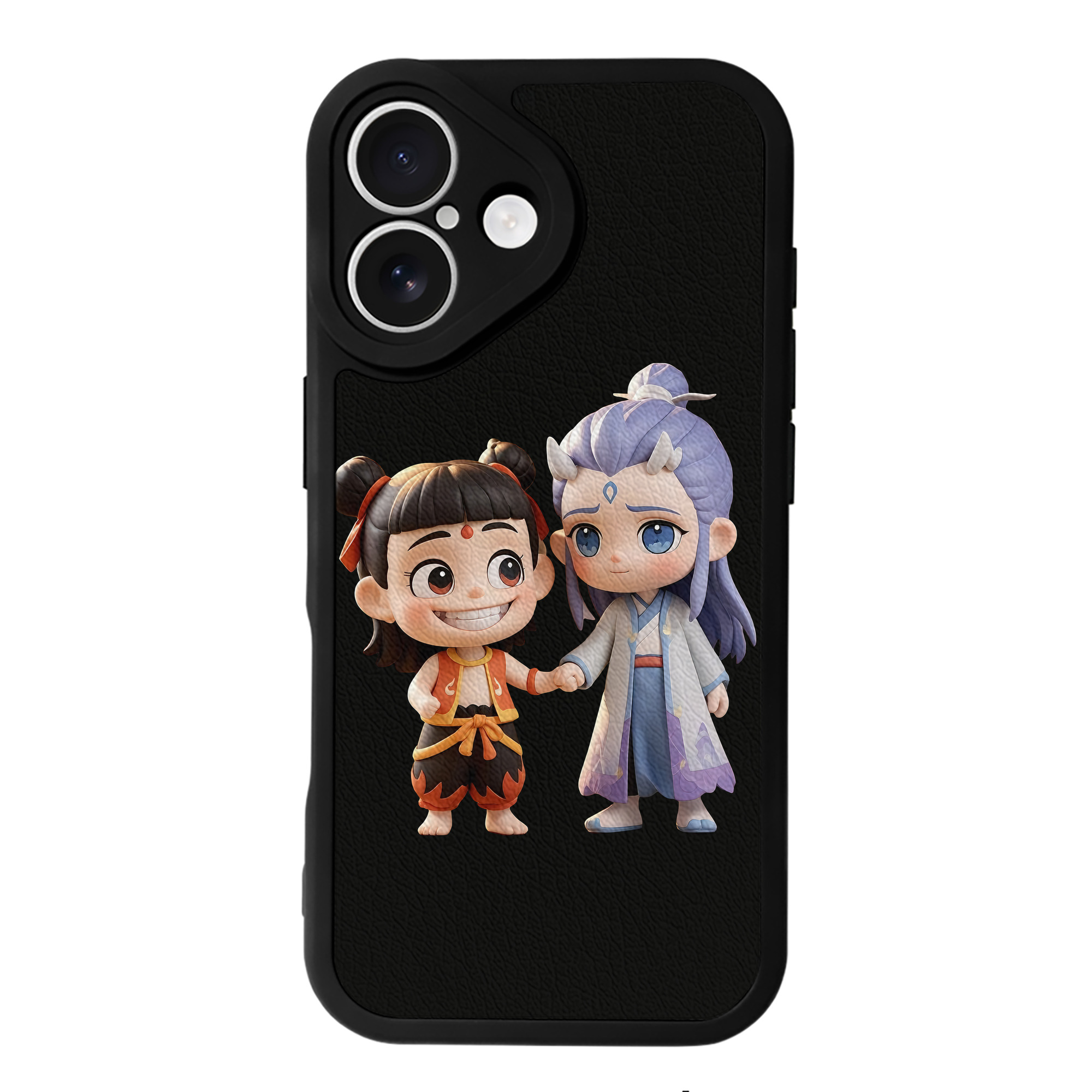 （画像用） Ne Zha 2 ナタ 魔童の大暴れ 【iPhone 16シリーズ対応】シリコンスマホケース（レザー調） 材質：シリコン